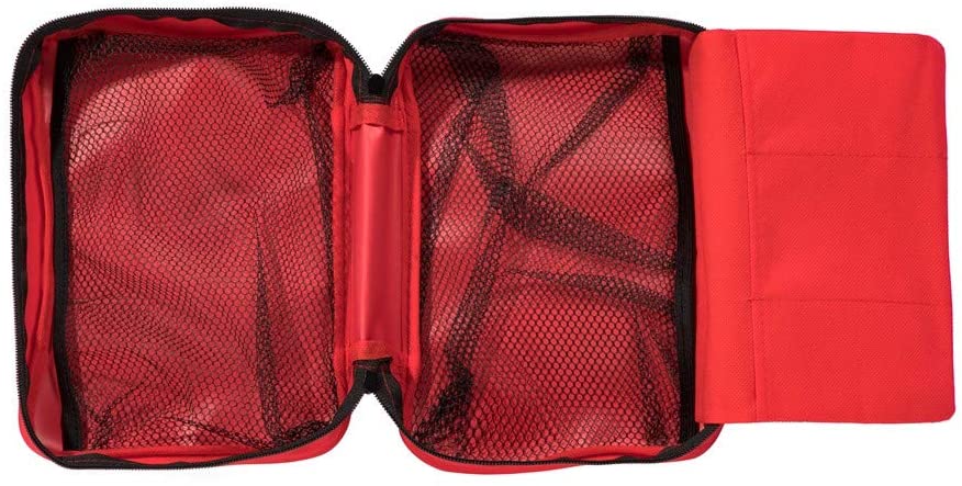 "Bolso rojo vacío promocional de los primeros auxilios del totalizador para el hogar del coche del viaje"