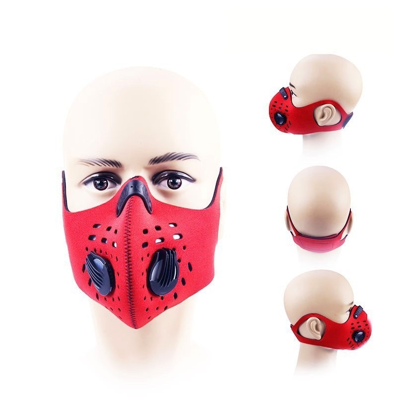 Máscara reutilizable transpirable a prueba de viento de cara de ciclo con el Earloops