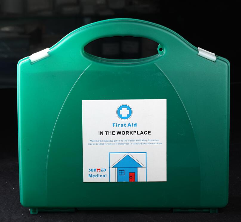 Caja de primeros auxilios de plástico vacío a prueba de agua con gancho y divisor