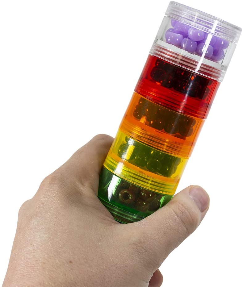 Organizador de medicamentos apilable Rainbow Daily Weekly