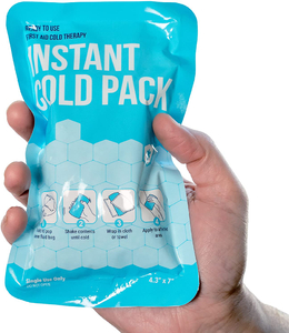 Paquete de hielo instantáneo de primeros auxilios de un solo uso de emergencia para la hinchazón