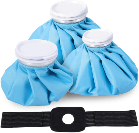 Bolsa de hielo reutilizable personalizable con cinturón envolvente ajustable